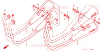 SILENCIEUX D'ECHAPPEMENT pour Honda CB 400 FOUR de 1998