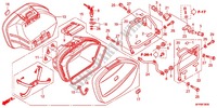 PROTECTION DE SACOCHE pour Honda CB 1300 SUPER FOUR TOURING SE de 2011