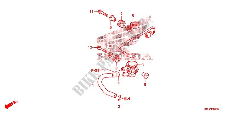 SOUPAPE D'ADMISSION pour Honda S WING 125 ABS F de 2012