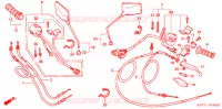 COMMODO   LEVIER   CABLE pour Honda CBX 250 TWISTER de 2007