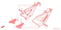 COUVERCLES LATERAUX pour Honda CBX 250 TWISTER de 2007