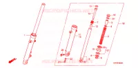 FOURCHE pour Honda CBX 250 TWISTER de 2007