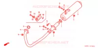 SILENCIEUX D'ECHAPPEMENT pour Honda CBX 250 TWISTER de 2007