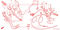 COMMODO   LEVIER   CABLE pour Honda CBX 250 TWISTER 2LA de 2008