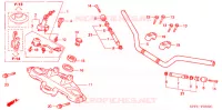 GUIDON   TE DE FOURCHE pour Honda CBX 250 TWISTER 2LA de 2008