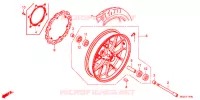 ROUE AVANT pour Honda CBR 400 R WHITE de 2014