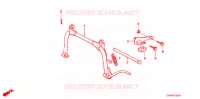 BEQUILLE pour Honda TRX 250 FOURTRAX RECON Standard de 2005