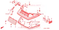 PARE BRISE   ARAIGNEE pour Honda CH 80 ELITE de 2005