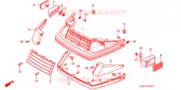 PARE BRISE   ARAIGNEE pour Honda CH 80 ELITE de 1993