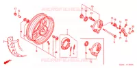 ROUE AVANT pour Honda 50 CREA SCOOPY de 2002
