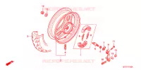 ROUE ARRIERE pour Honda 50 CREA SCOOPY de 2004