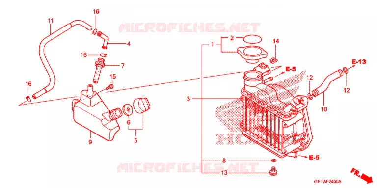 RADIATEUR Honda SCOOTER 50 METRO 2006  CHF506