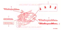 AUTOCOLLANTS pour Honda 50 JAZZ de 2009