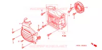 VENTILATEUR ET COUVERCLE DE RADIATEUR pour Honda 50 METROPOLITAN 2 de 2003