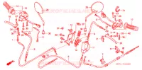 LEVIER DE GUIDON   CABLE   COMMODO pour Honda 50 METROPOLITAN 2 de 2005