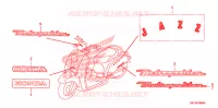 AUTOCOLLANTS pour Honda 50 JAZZ SPECIAL de 2009