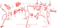 LEVIER DE GUIDON   CABLE   COMMODO (CR250R'04 '07) pour Honda CR 250 R de 2006