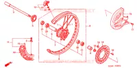 ROUE AVANT pour Honda CR 250 R de 2006
