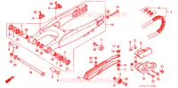 REPOSE PIED pour Honda CR 250 R de 1999