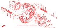 ROUE ARRIERE pour Honda CR 250 R de 1999