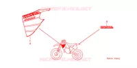 T (2) pour Honda CR 500 R de 2001