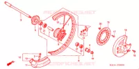 ROUE AVANT pour Honda CR 500 R de 2000