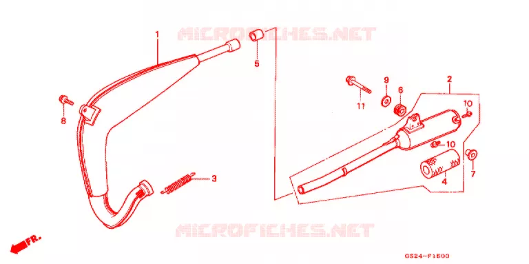 ECHAPPEMENT Honda MOTO 80 CR 1995  CR80RS