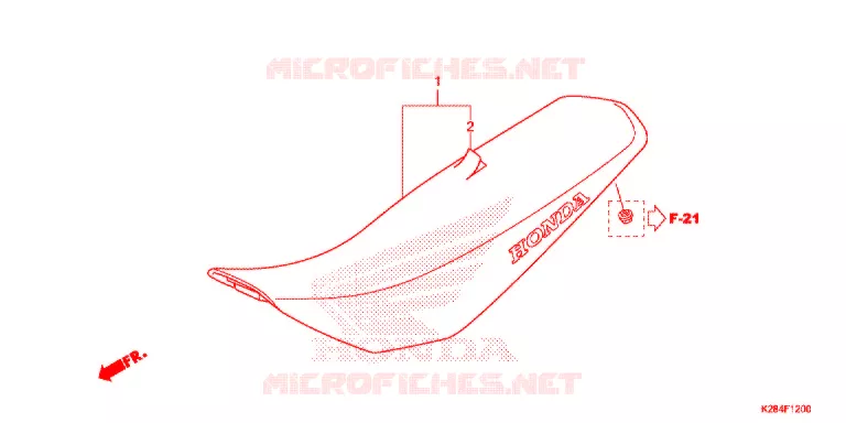 SELLE Honda MOTO 125 CRF 2014  CRF125FBE