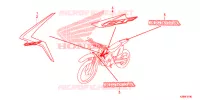 AUTOCOLLANTS pour Honda CRF 125 F BIG WHEELS de 2015