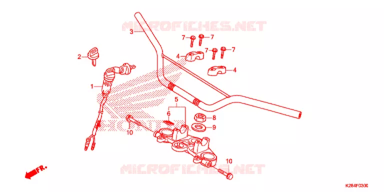 GUIDON Honda MOTO 125 CRF 2015  CRF125FBF