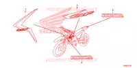 AUTOCOLLANTS pour Honda CRF 125 F de 2014