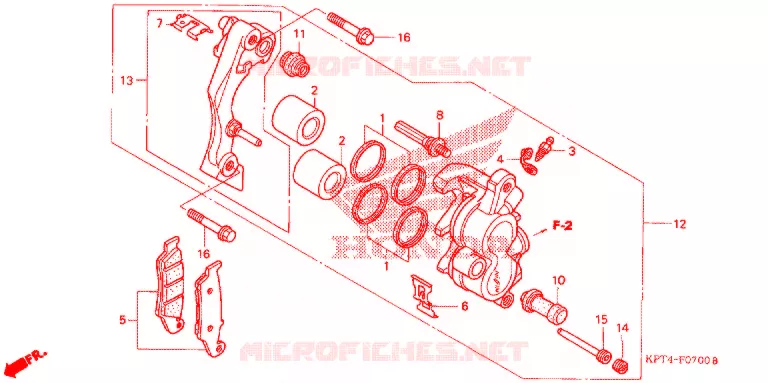 FOURCHE Honda MOTO 150 CRF 2008  CRF150F8