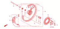 ROUE AVANT pour Honda CRF 150 F de 2008