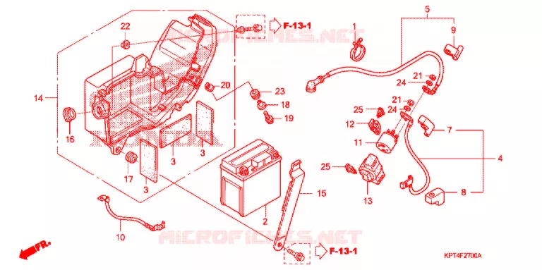 BATTERIE Honda MOTO 150 CRF 2009  CRF150F9