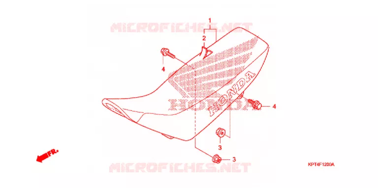 SELLE Honda MOTO 150 CRF 2009  CRF150F9