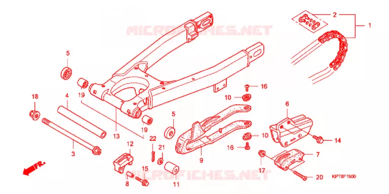 BRAS OSCILLANT Honda MOTO 150 CRF 2010  CRF150F9