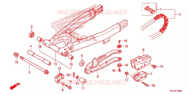 BRAS OSCILLANT Honda MOTO 150 CRF 2012  CRF150FC