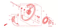 ROUE AVANT pour Honda CRF 150 F de 2012