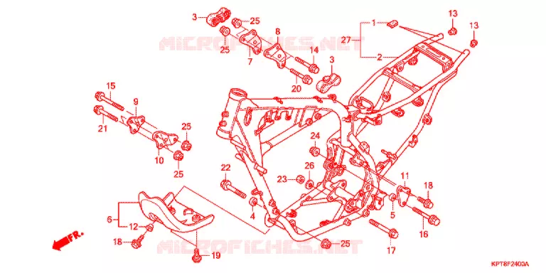 CADRE Honda MOTO 150 CRF 2012  CRF150FC