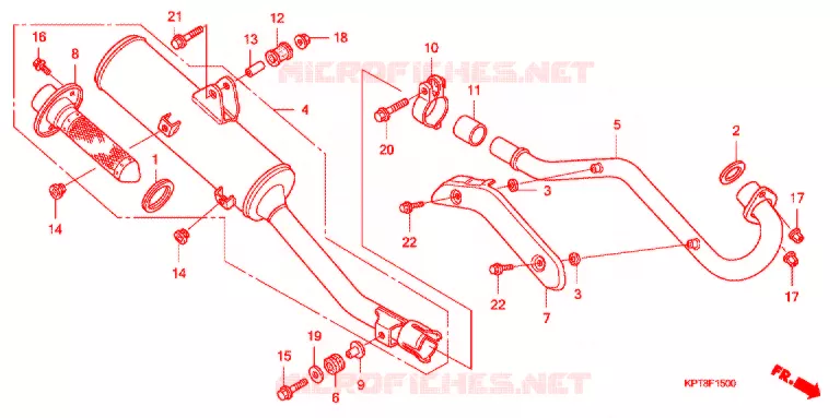 SILENCIEUX D'ECHAPPEMENT Honda MOTO 150 CRF 2013  CRF150FC
