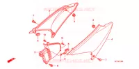 COUVERCLES LATERAUX pour Honda CRF 150 F de 2014