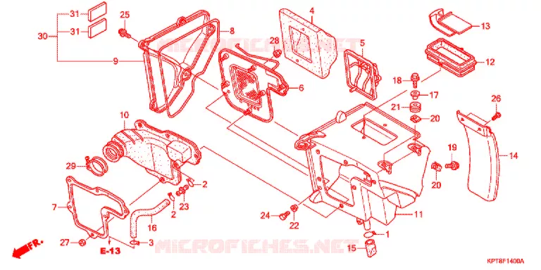 FILTRE A AIR Honda MOTO 150 CRF 2015  CRF150FF