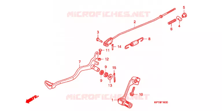 PEDALE Honda MOTO 150 CRF 2017  CRF150FF