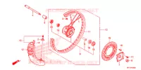 ROUE AVANT pour Honda CRF 150 F de 2016