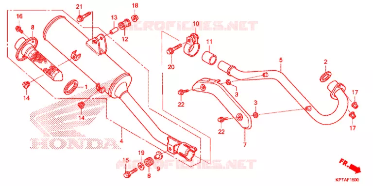 SILENCIEUX D'ECHAPPEMENT Honda MOTO 150 CRF 2016  CRF150FG