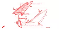 COUVERCLES LATERAUX pour Honda CRF 230 F de 2006