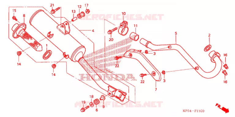 SILENCIEUX D'ECHAPPEMENT Honda MOTO 230 CRF 2008  CRF230F8