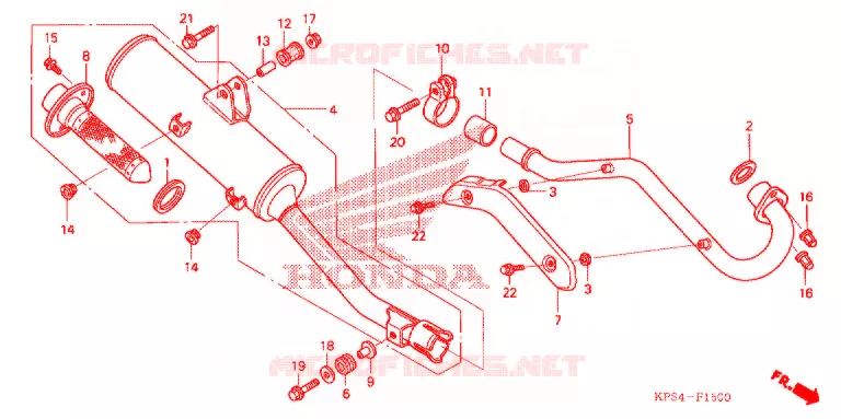 SILENCIEUX D'ECHAPPEMENT Honda MOTO 230 CRF 2009  CRF230F9