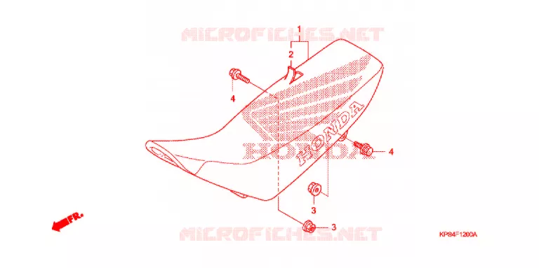 SELLE Honda MOTO 230 CRF 2009  CRF230F9