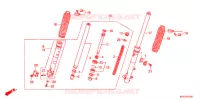FOURCHE pour Honda CRF 230 F de 2012